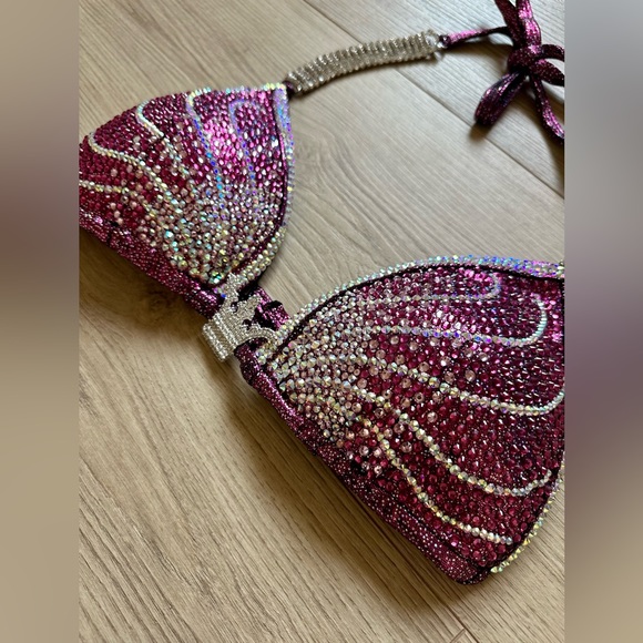 Divas Fitwear Pink Fitness Competition Bikini Suit - Runway, Pageant - Picture 5 of 9